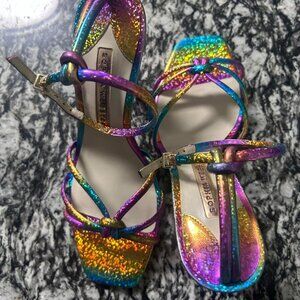 Sophia Webster Multicolored Flamingo Heel Shoes in Size 38